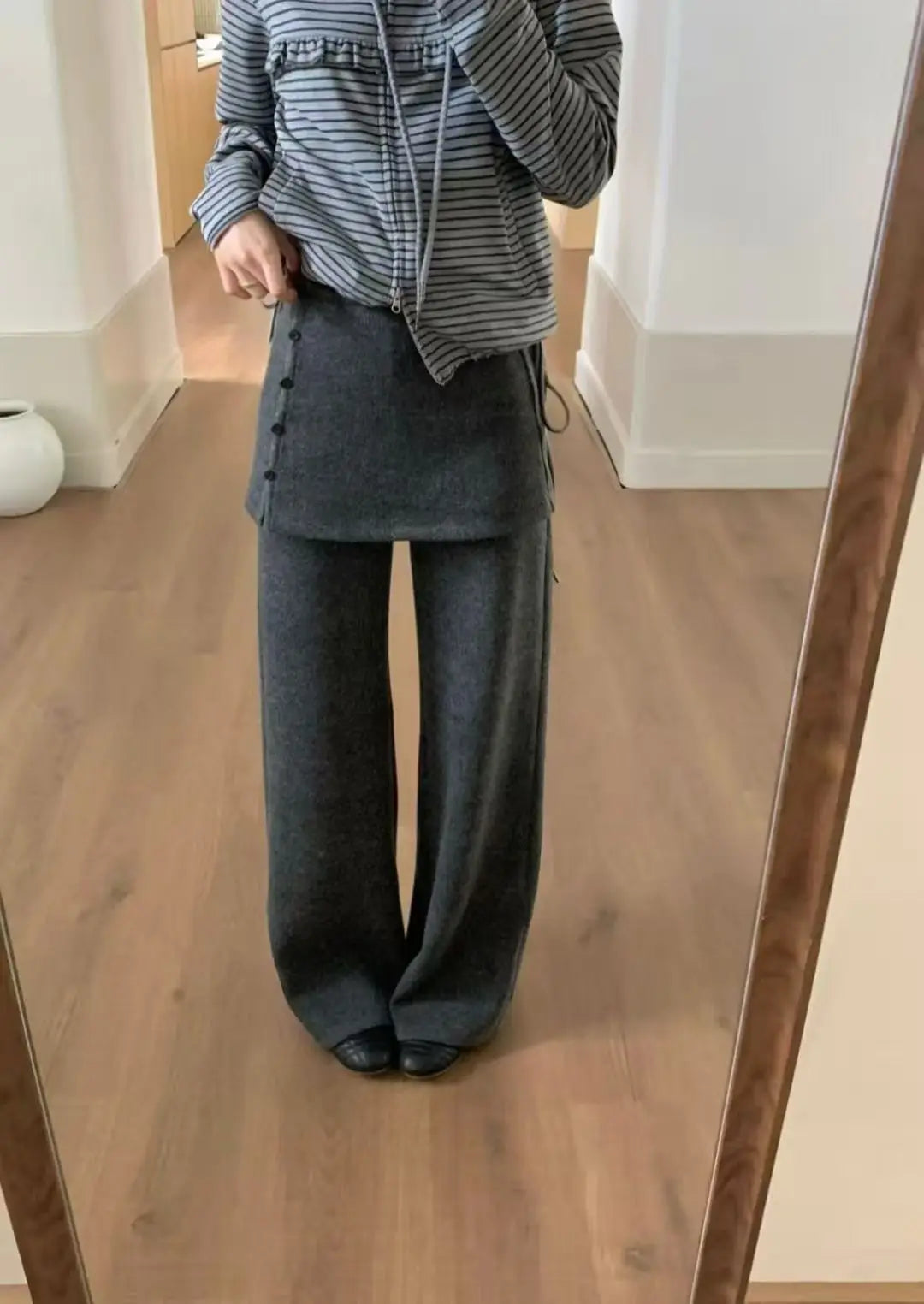 Casual Skirt Wide Leg Long Pants