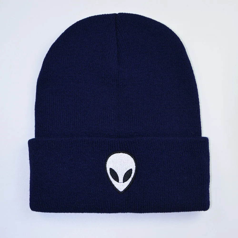 Alien Embroidered Beanie