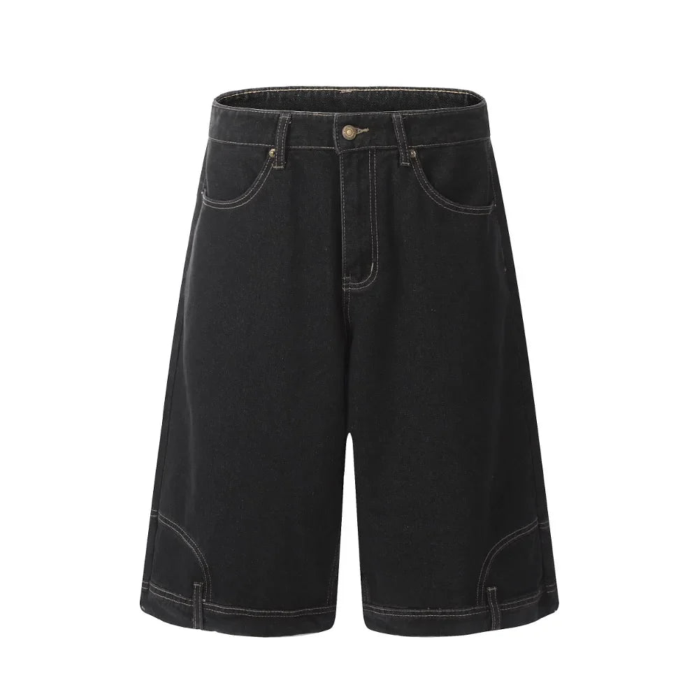 Inverted Upside Down Denim Jorts