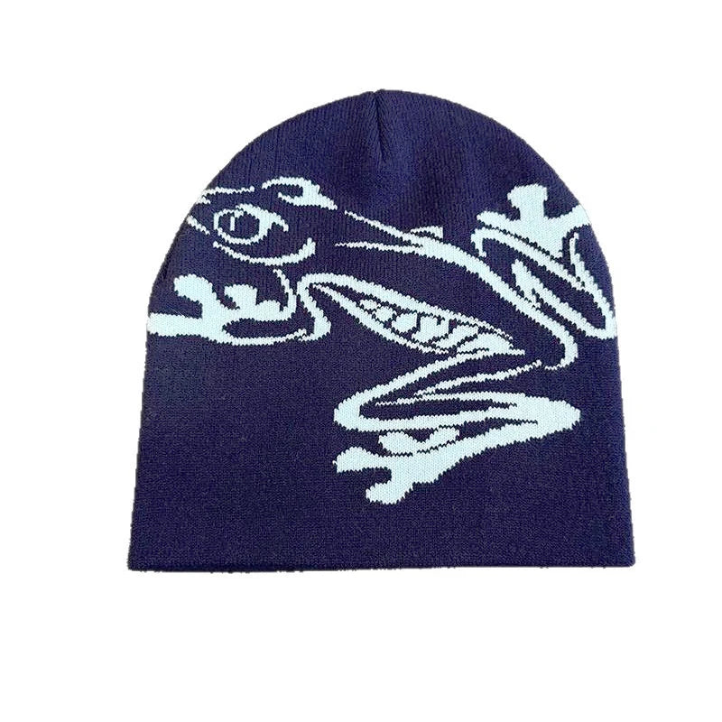 Tree Frog Knitted Beanie