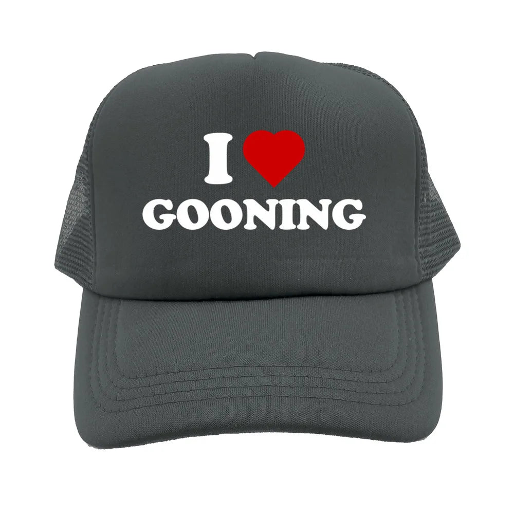 I Love Gooning Baseball Caps