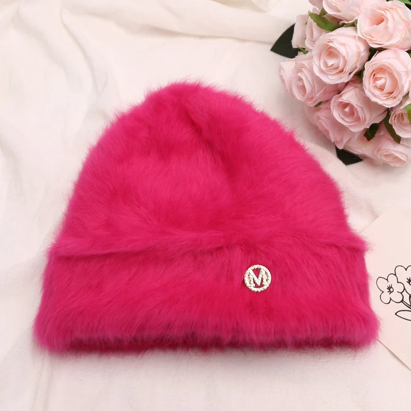 Rabbit Fur Beanies