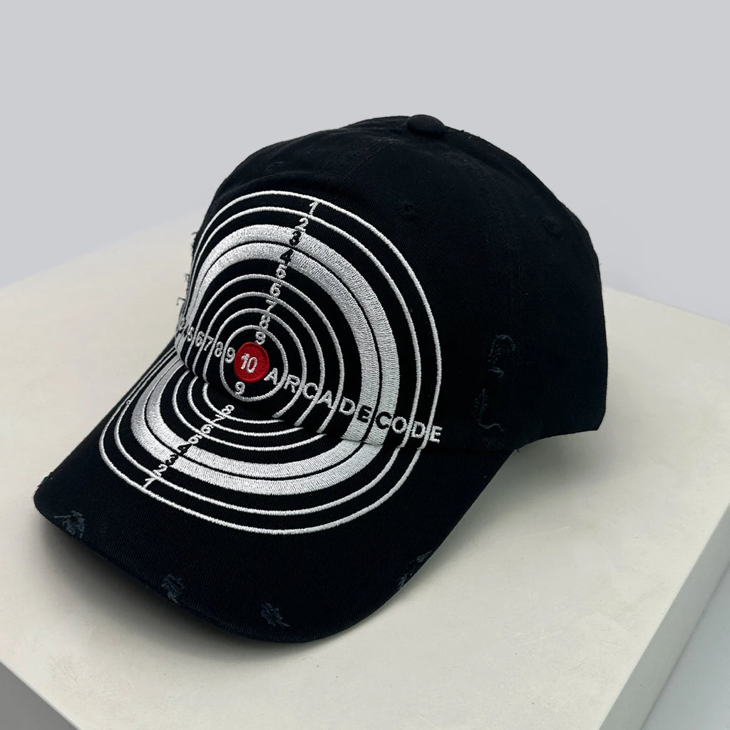 Bull's-eye Cross Embroidery Hat