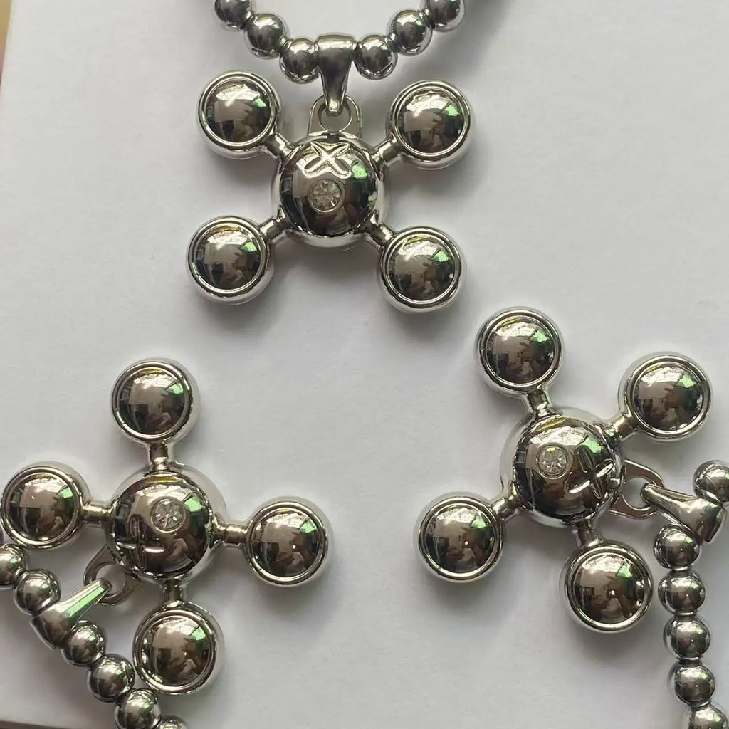 Stainless Steel Round Bead Nacklace