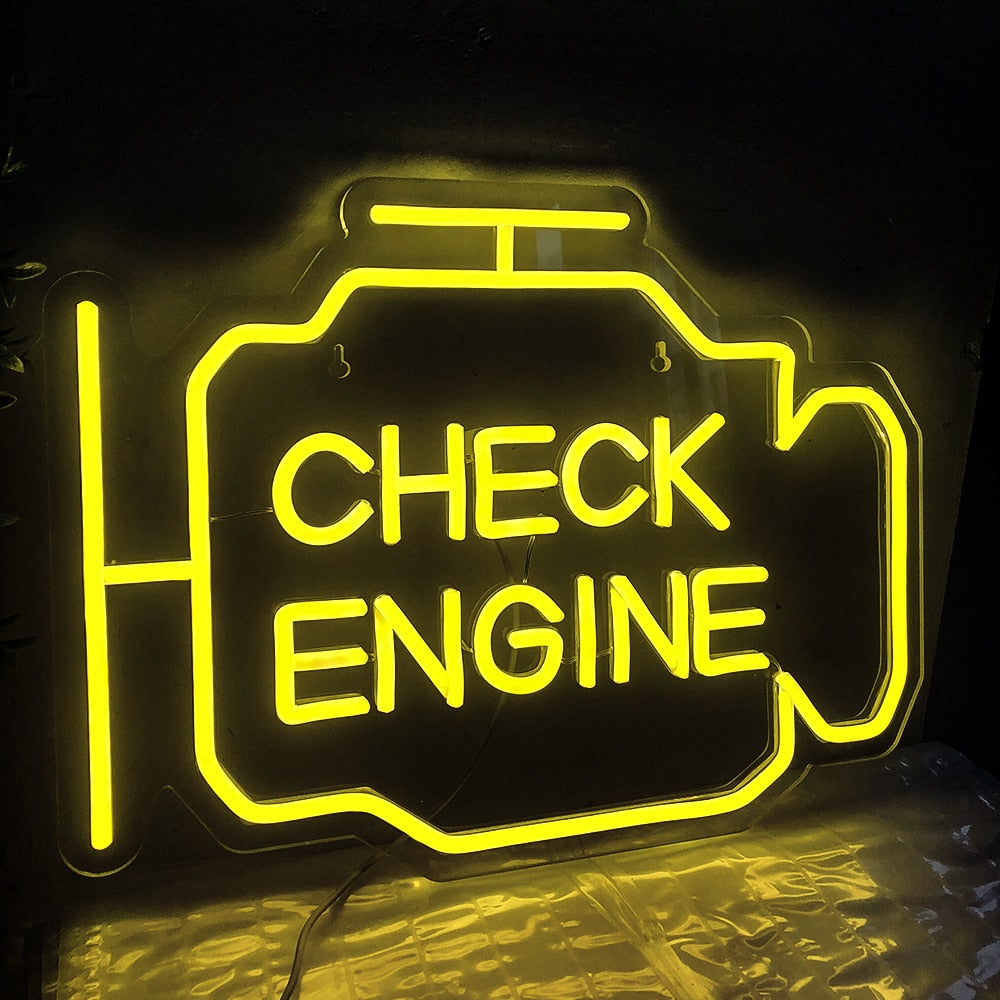 Check Engine Neon Light