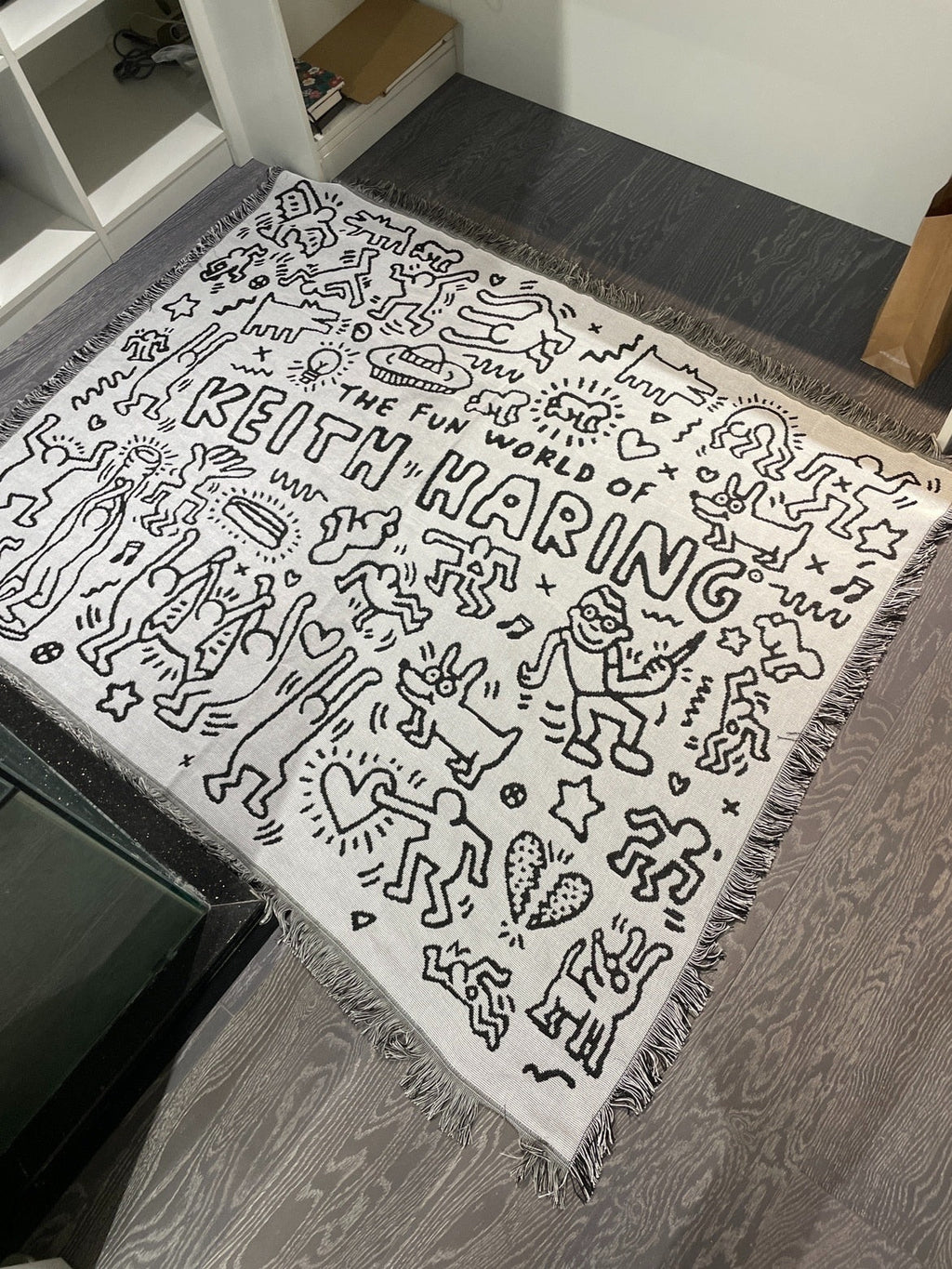 Keith Haring Throw Blanket
