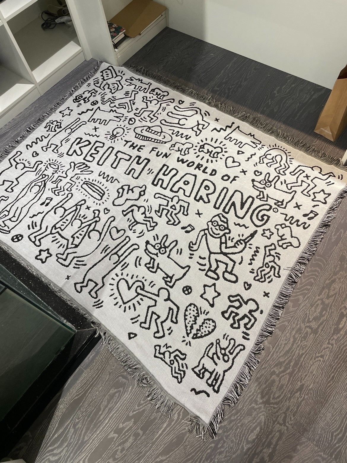 Keith Haring Throw Blanket