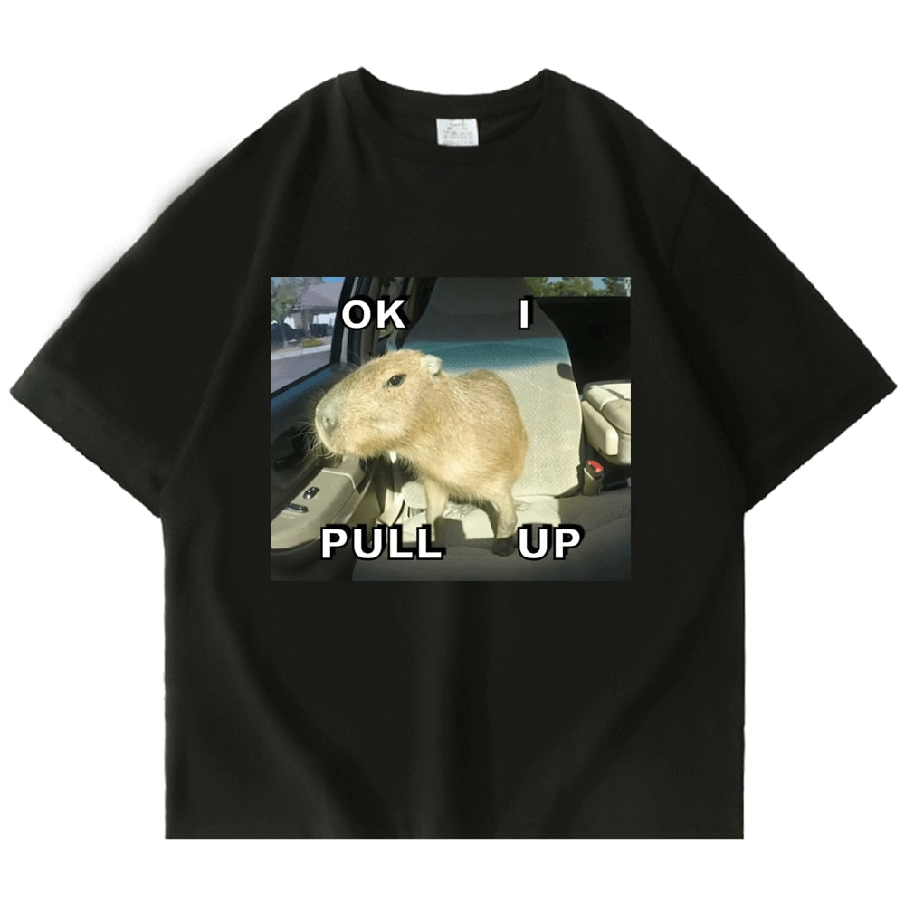 OK I Pull Up Capybara Tee