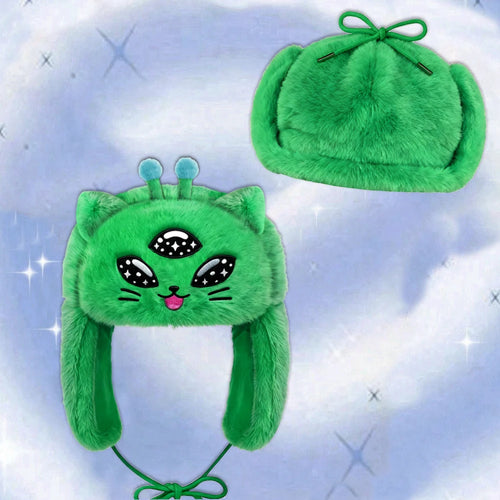 Alien Cat Ushanka Hat