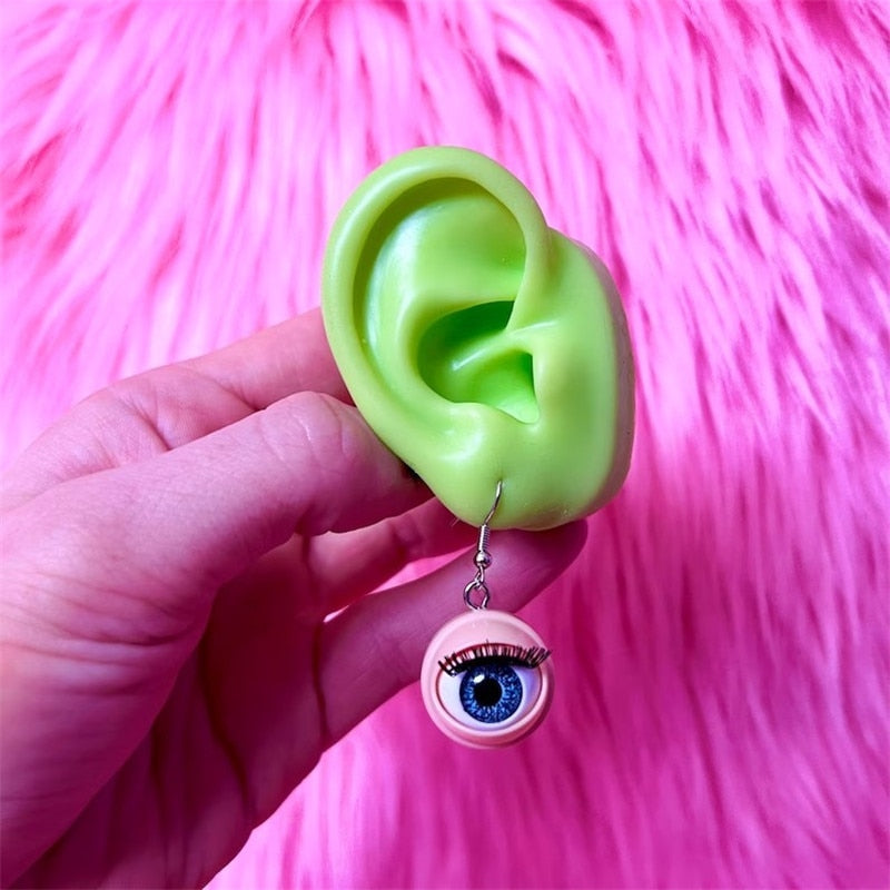 Blinking Doll Eye Earrings