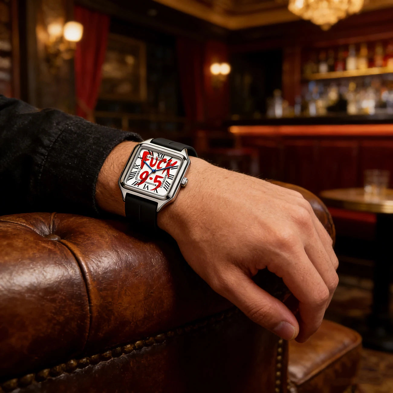 Fuck 9-5 Stainless Steel Quartz Watch