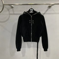 Owens 4 Hole Crop Hoodie