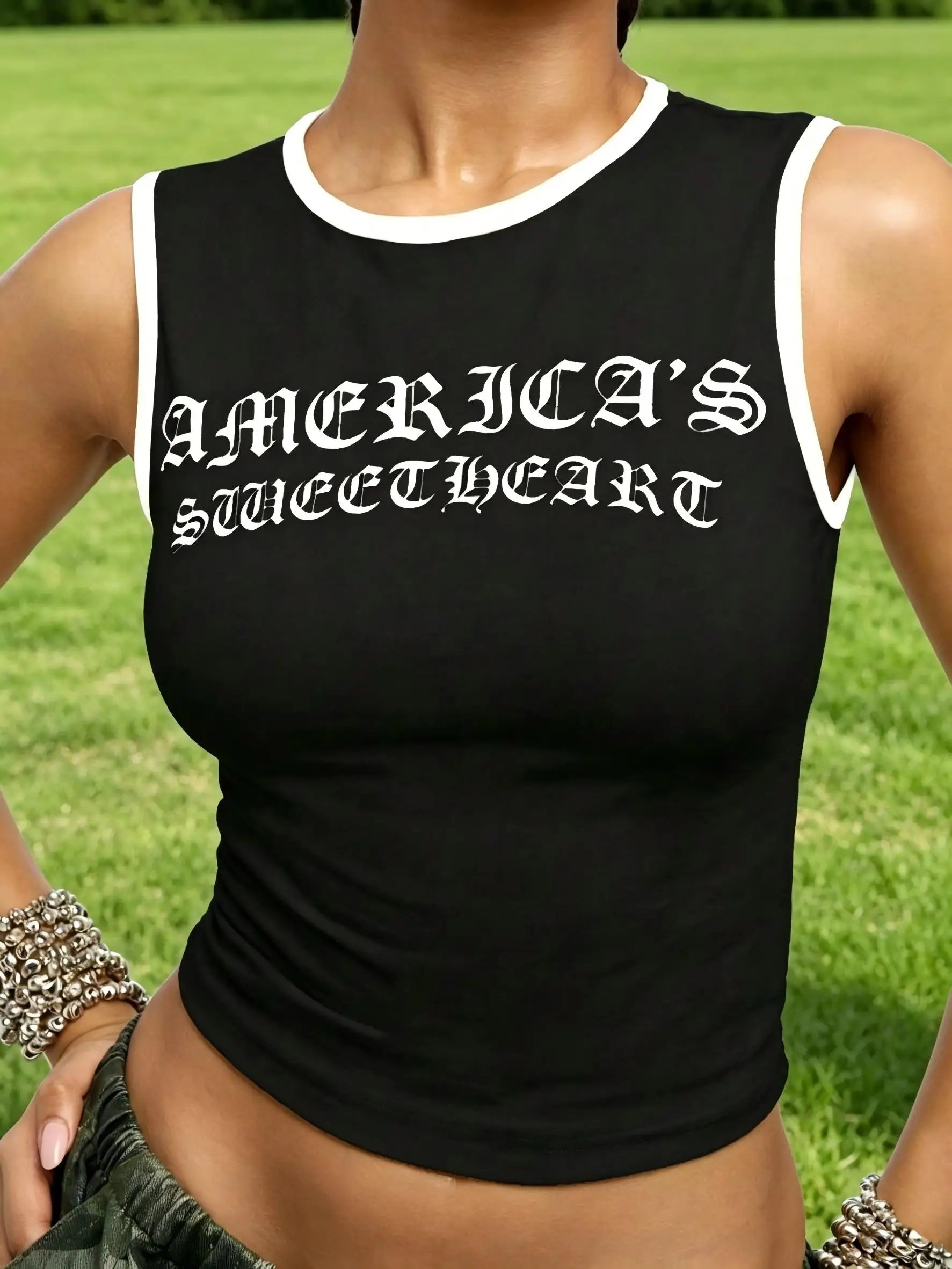 America's Sweetheart Crop Tank Top