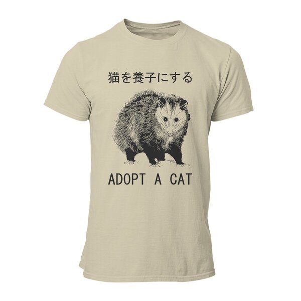 Adopt A Cat, Opossum Tee