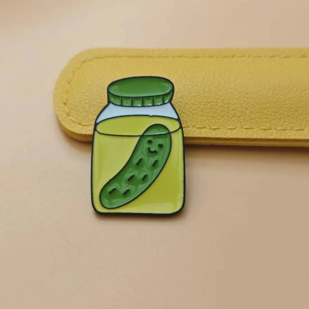 Quirky  "a pickled gherkin" Pickle Pin