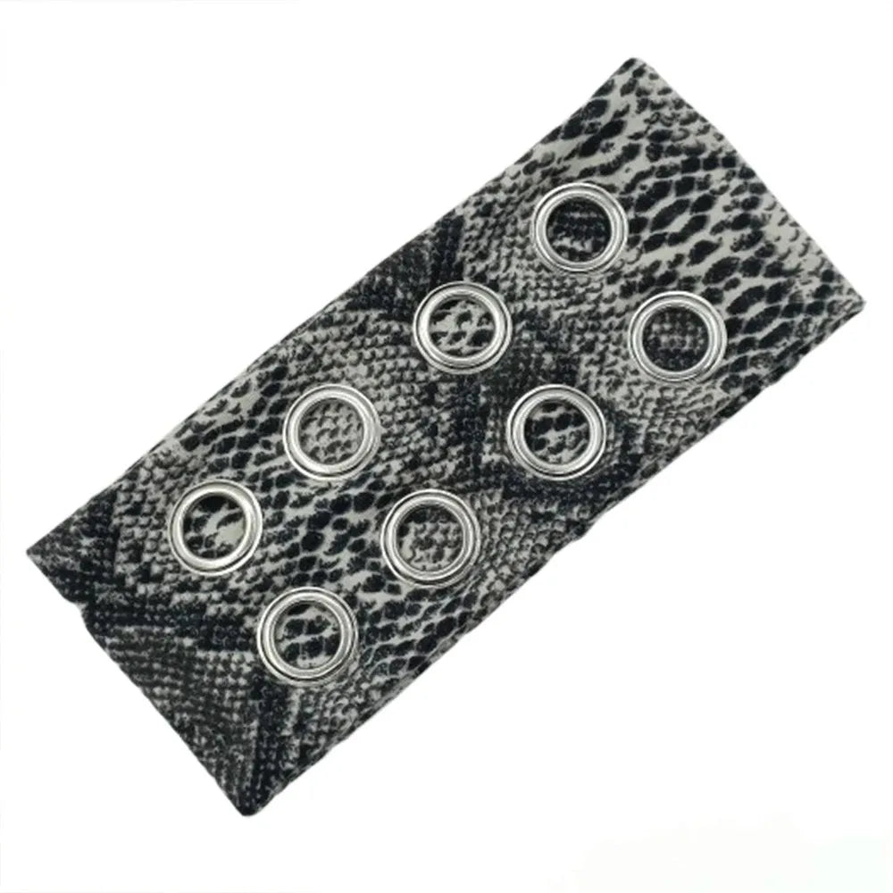 Hollowed Out Eyelets Wide Headband