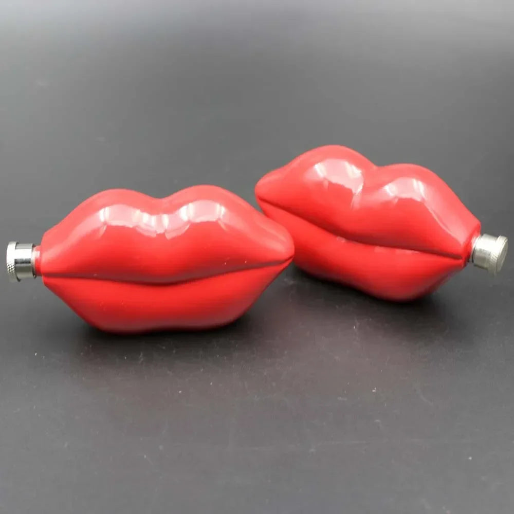 5oz Portable Lip-shaped Hip Flask