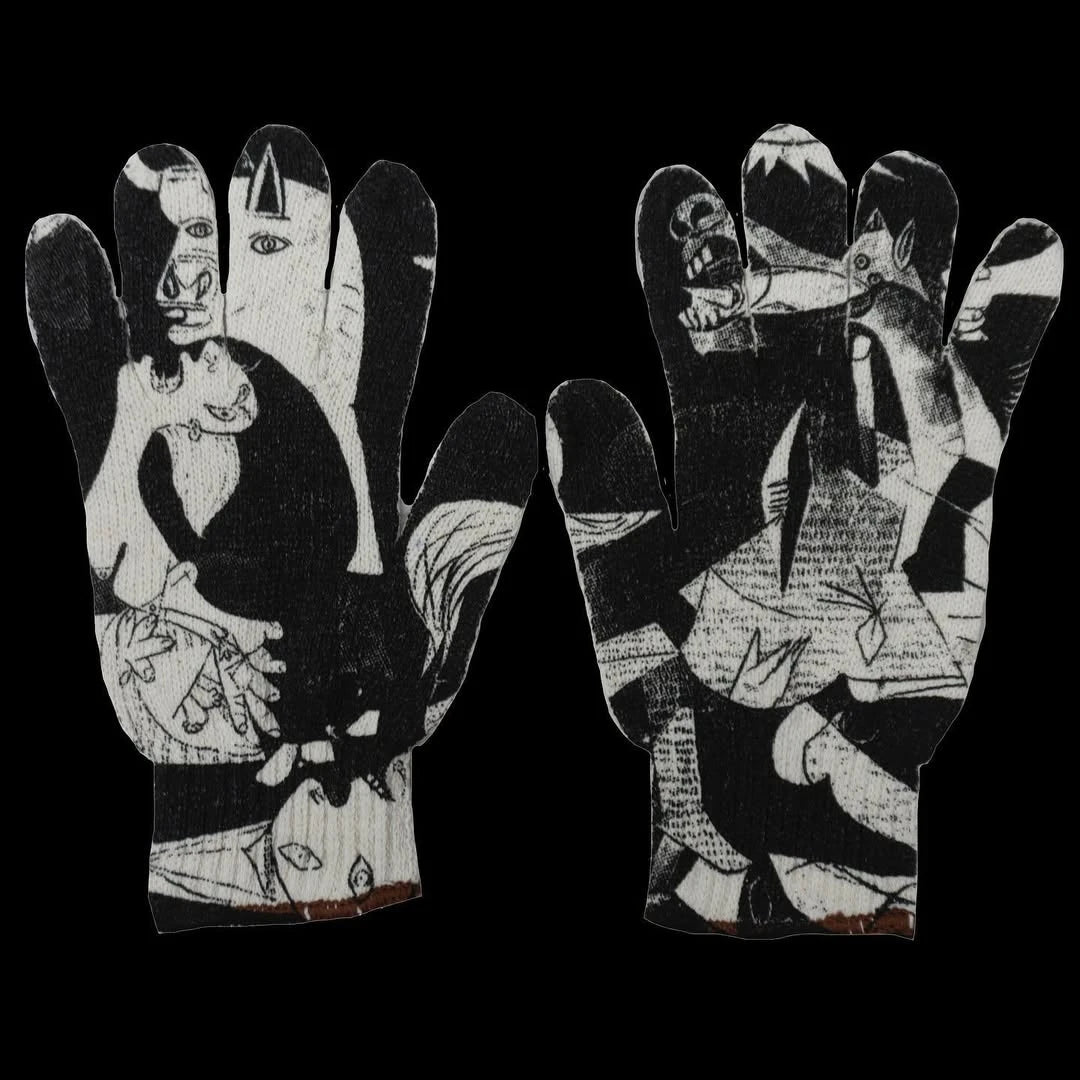 Virgin Mary Knitted Gloves