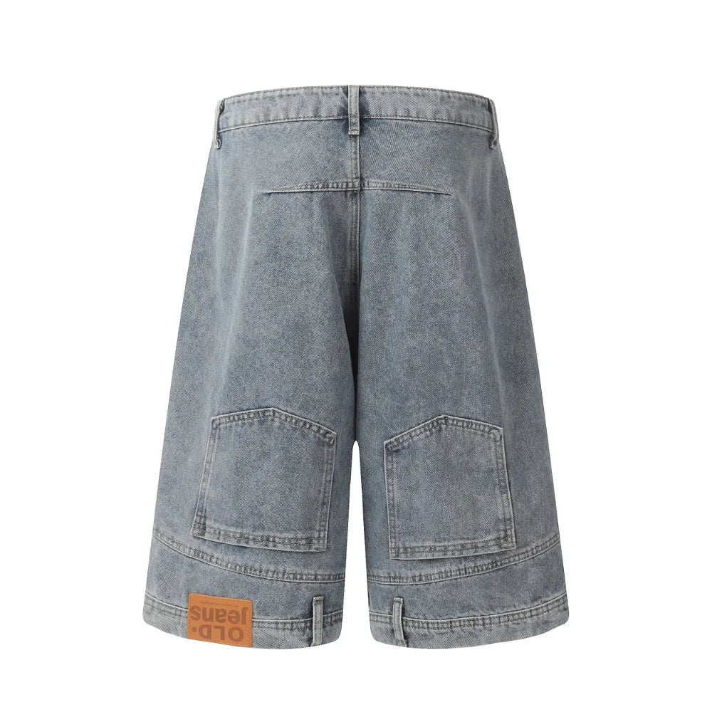 Inverted Upside Down Denim Jorts