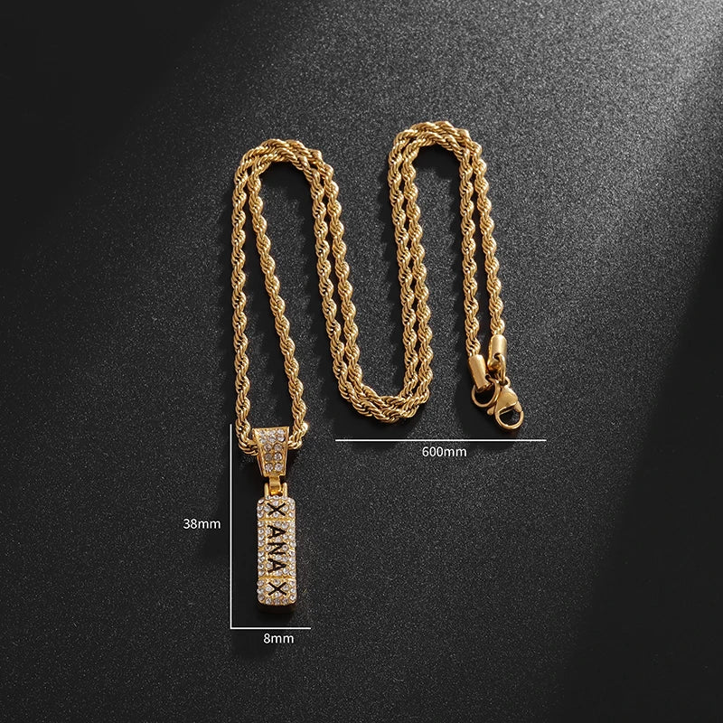 CZ Xanax Necklace