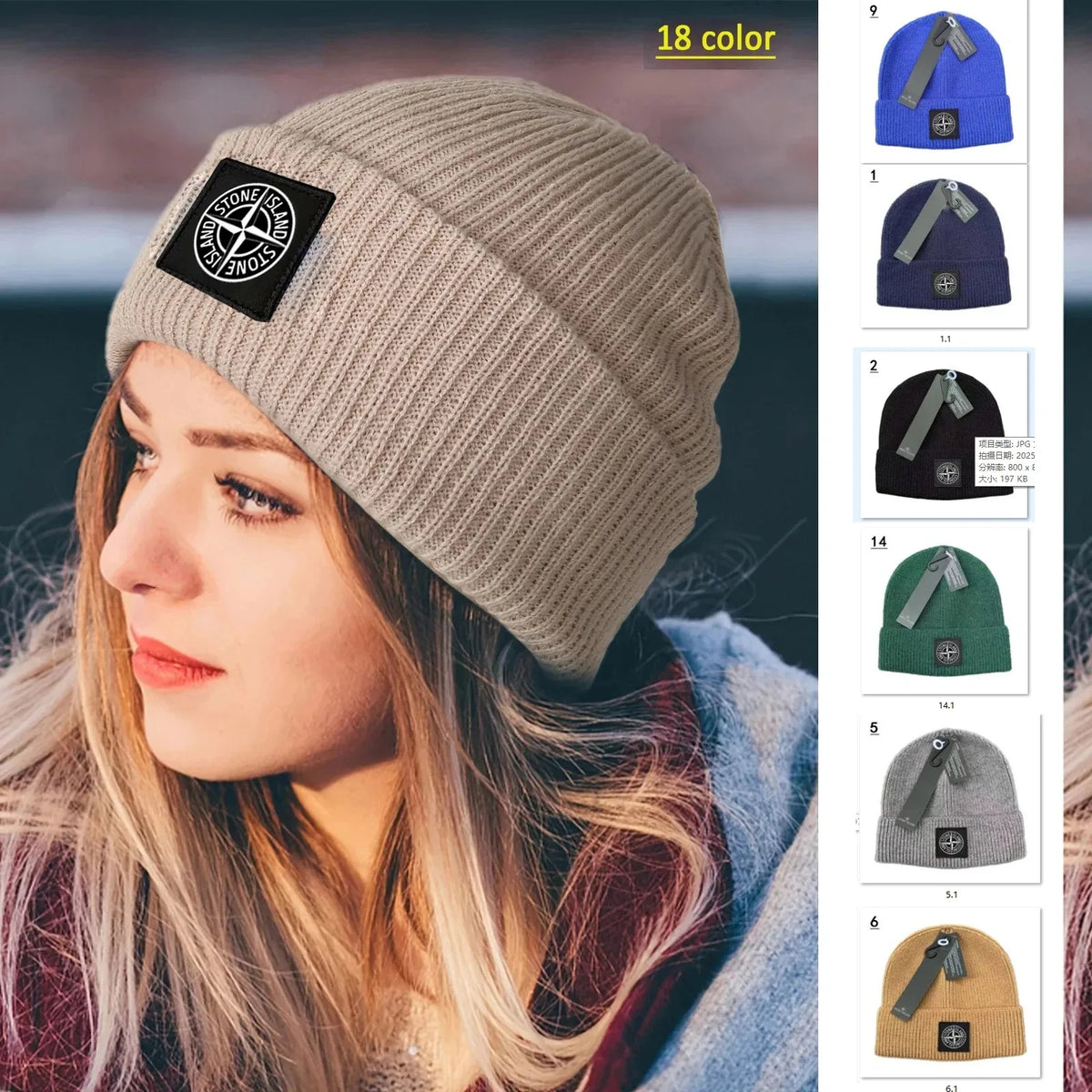 Unisex Knitted Wool Hats