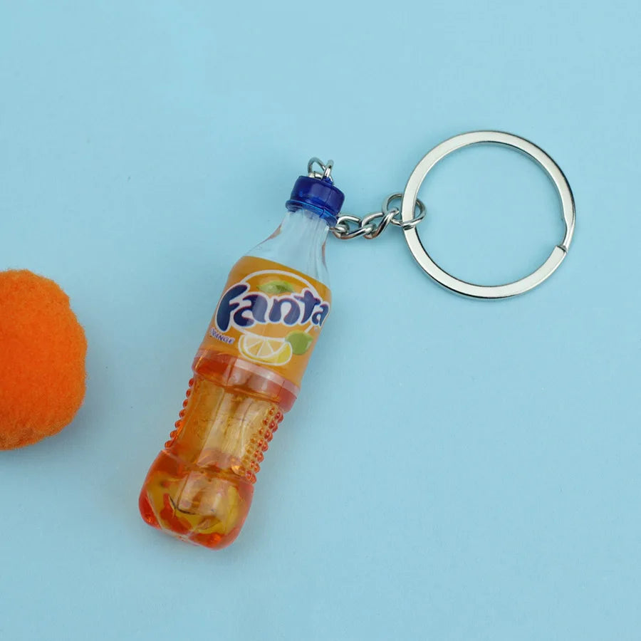 Coke Sprite Fanta Keychain
