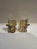 18K Gold plated Hello Kitty Earrings 12x11mm