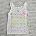 2000s Kaomoji Tank Top