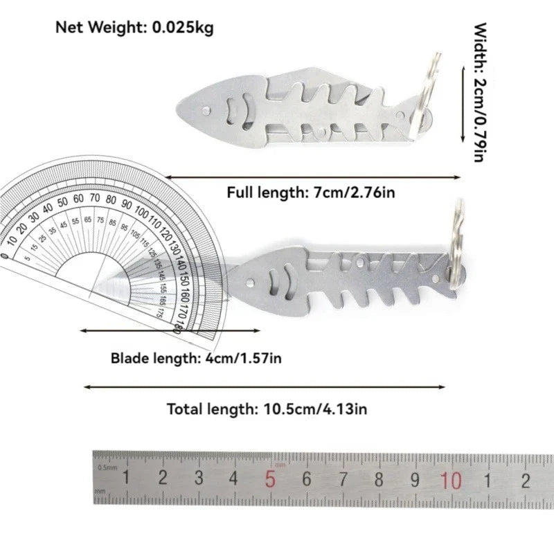 Fish Bones Outdoor Folding Knife