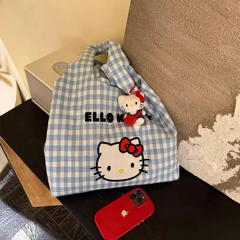 Hello Kitty Oversized Cotton Canvas Tote