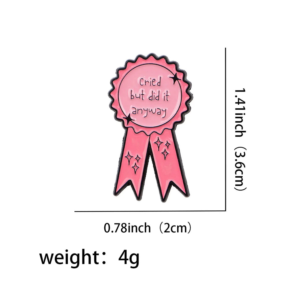 Cried But Did It Anyway Enamel Pin