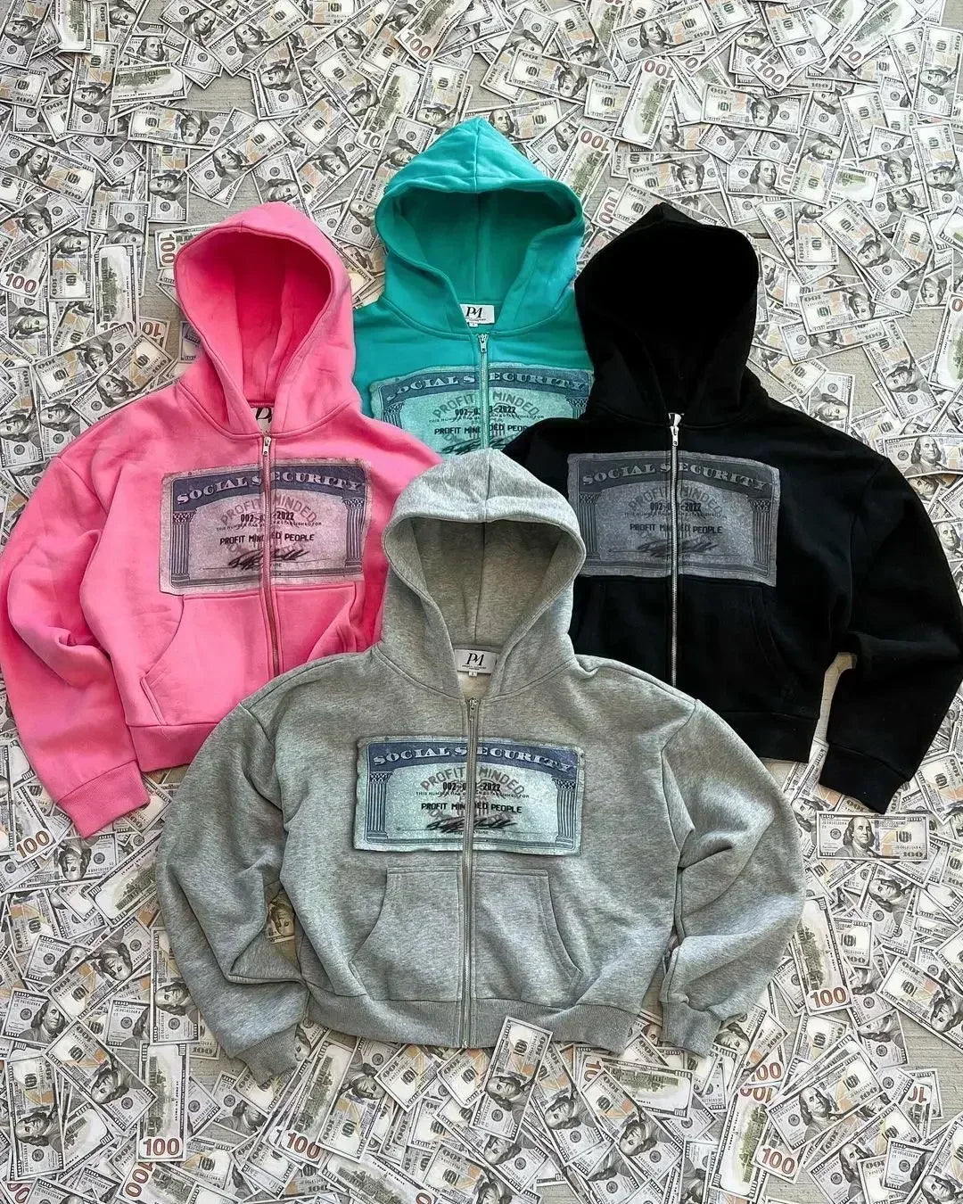 Social Security Zip Up Hoodie