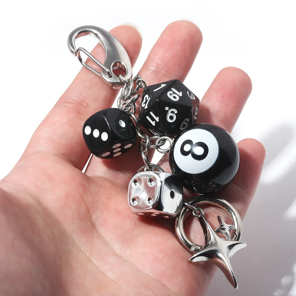 Dice Charms Keychain