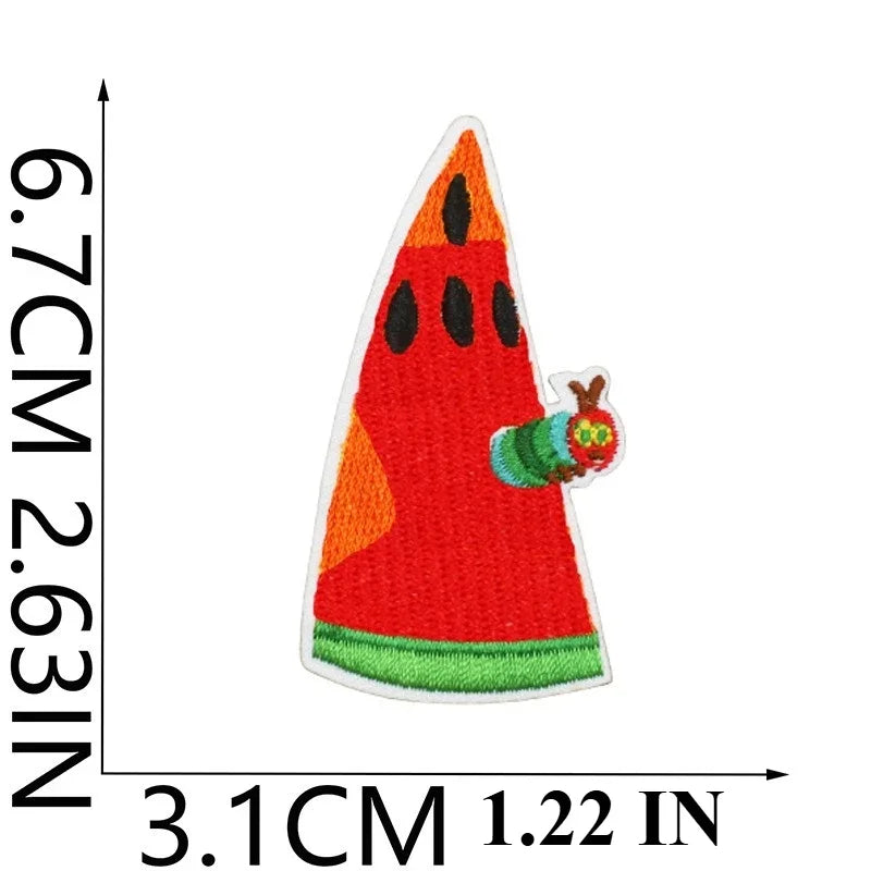 Caterpillar Embroidery Patches