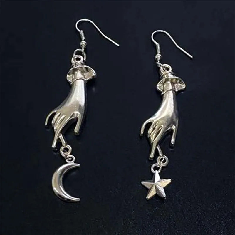 Moon And Stars Earrings