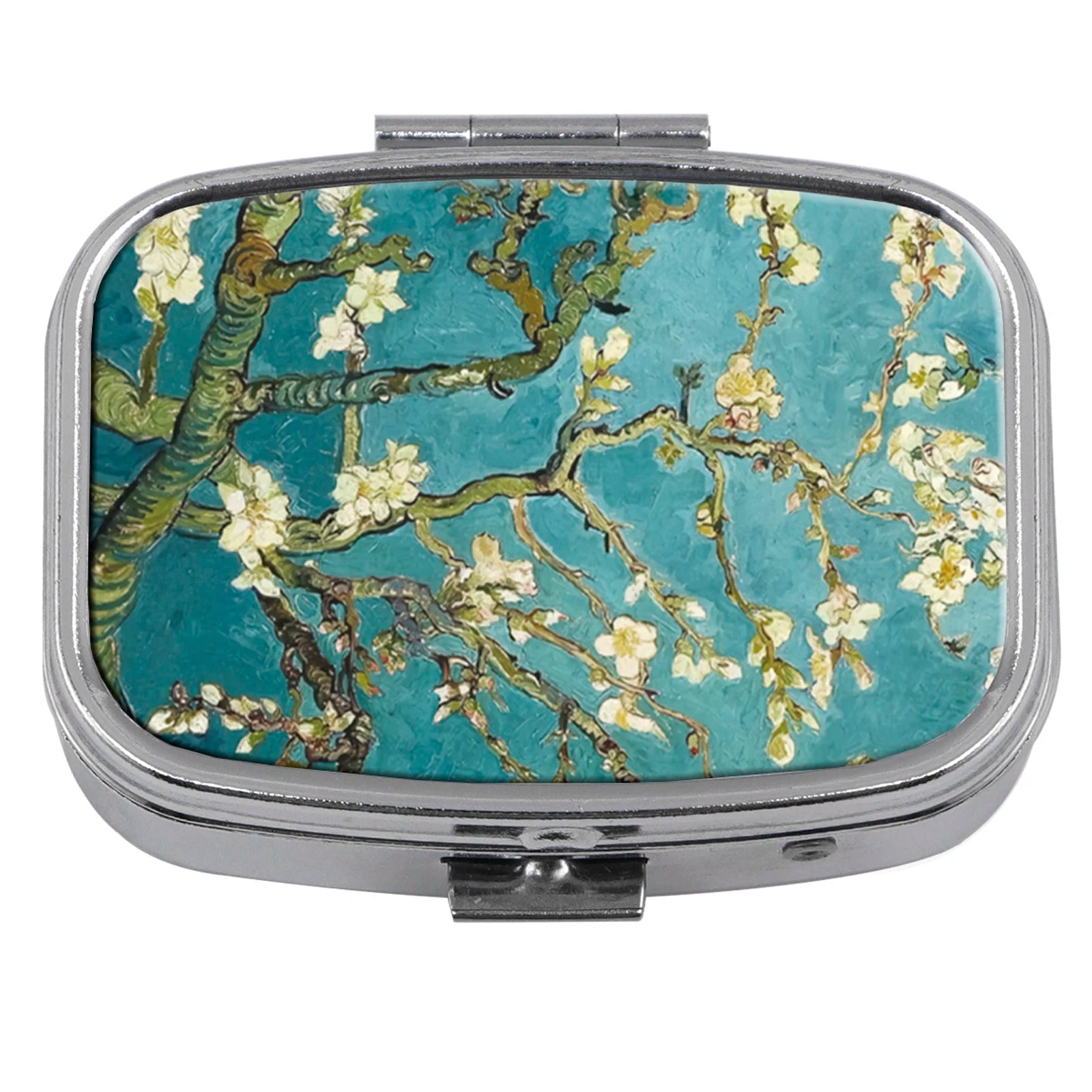 Oil Painting Cherry Blossom Pill Boxes