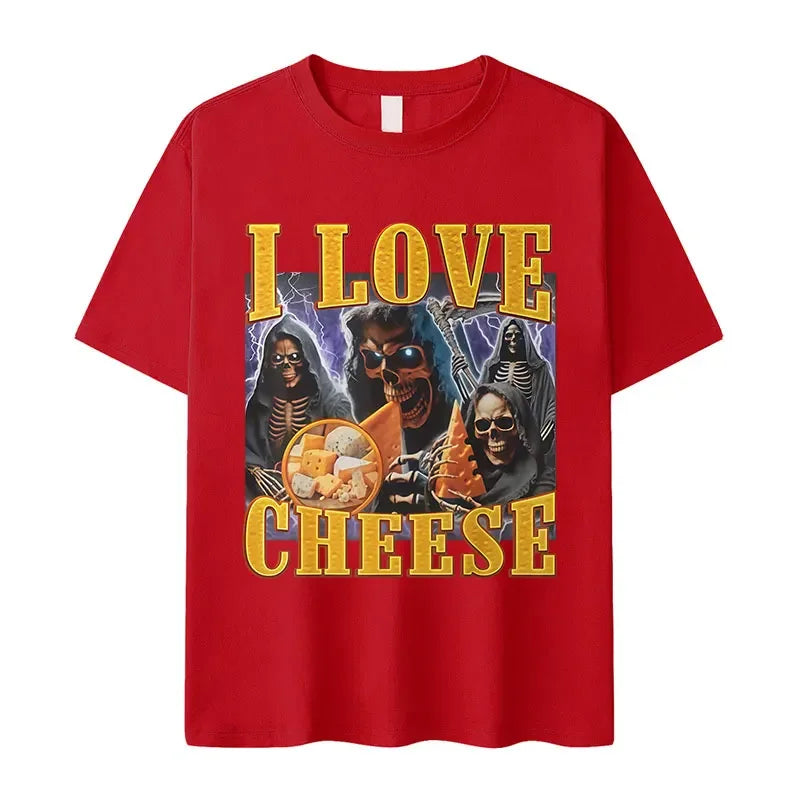 I Love Cheese Skeleton Tee