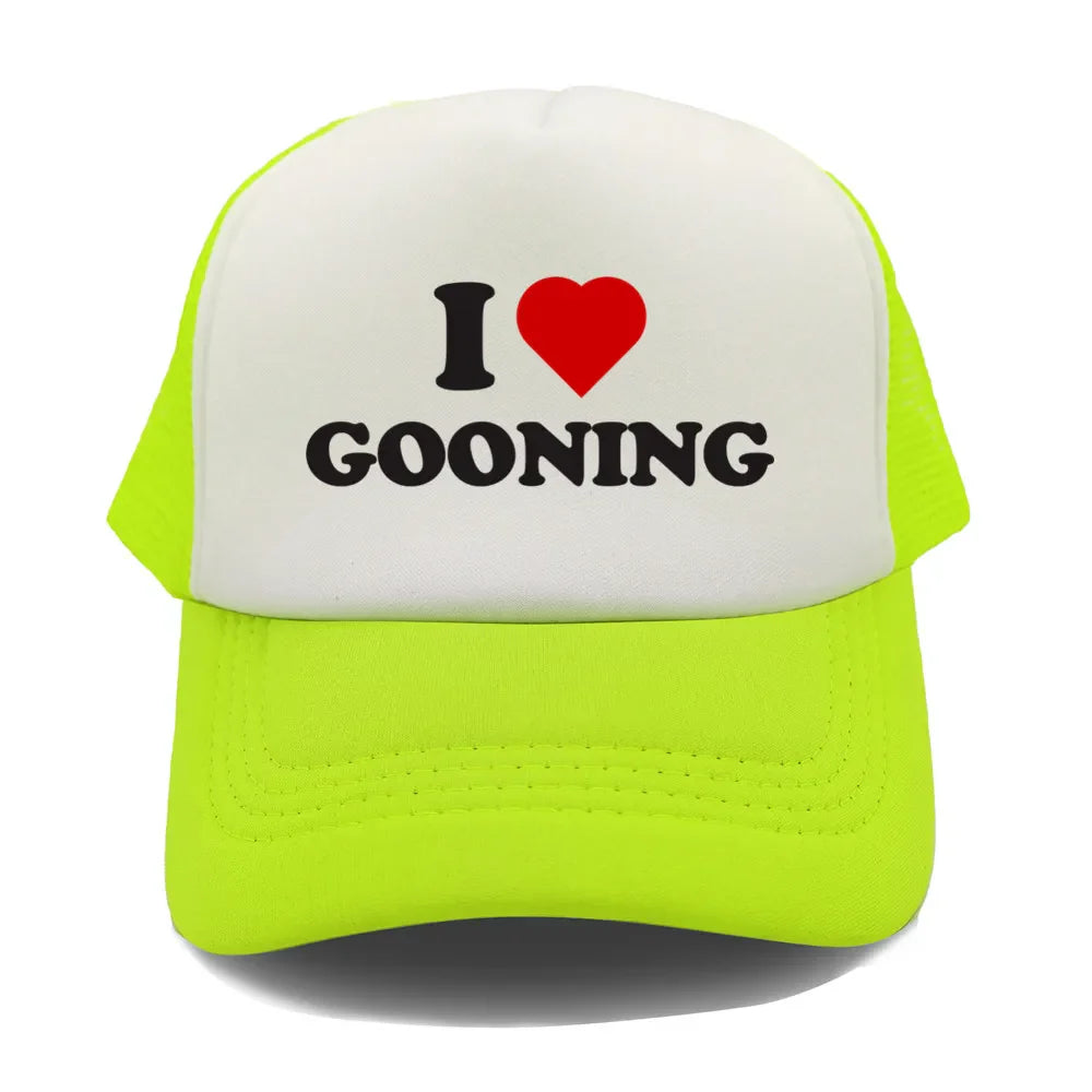 I Love Gooning Baseball Caps