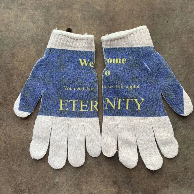 Virgin Mary Knitted Gloves