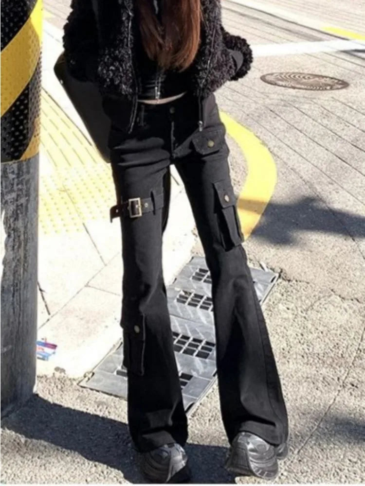 Gothic Dark Style Slim Jeans