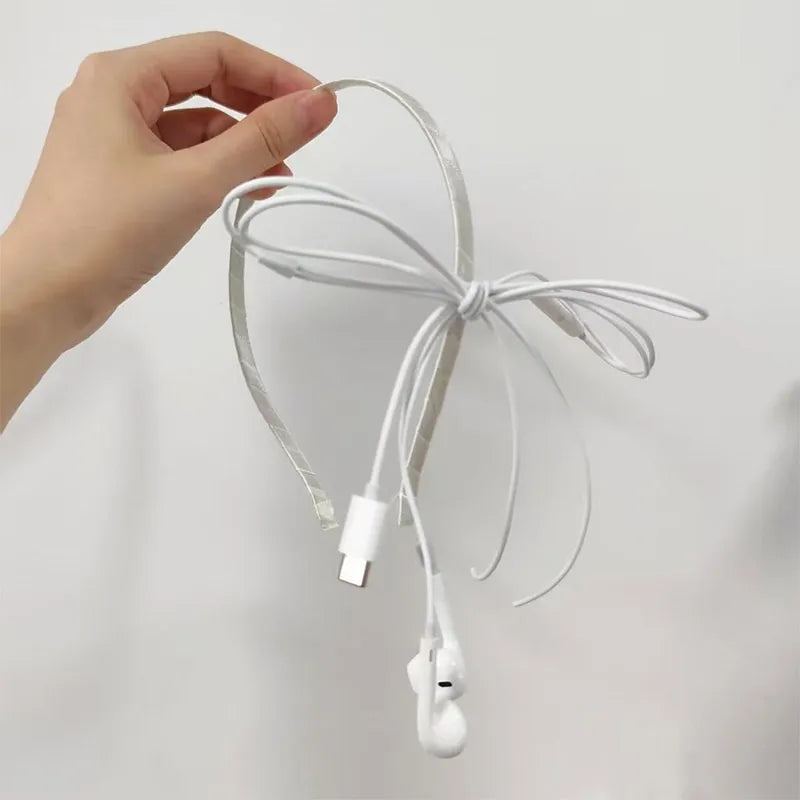 Headphone Wire Hair Clips