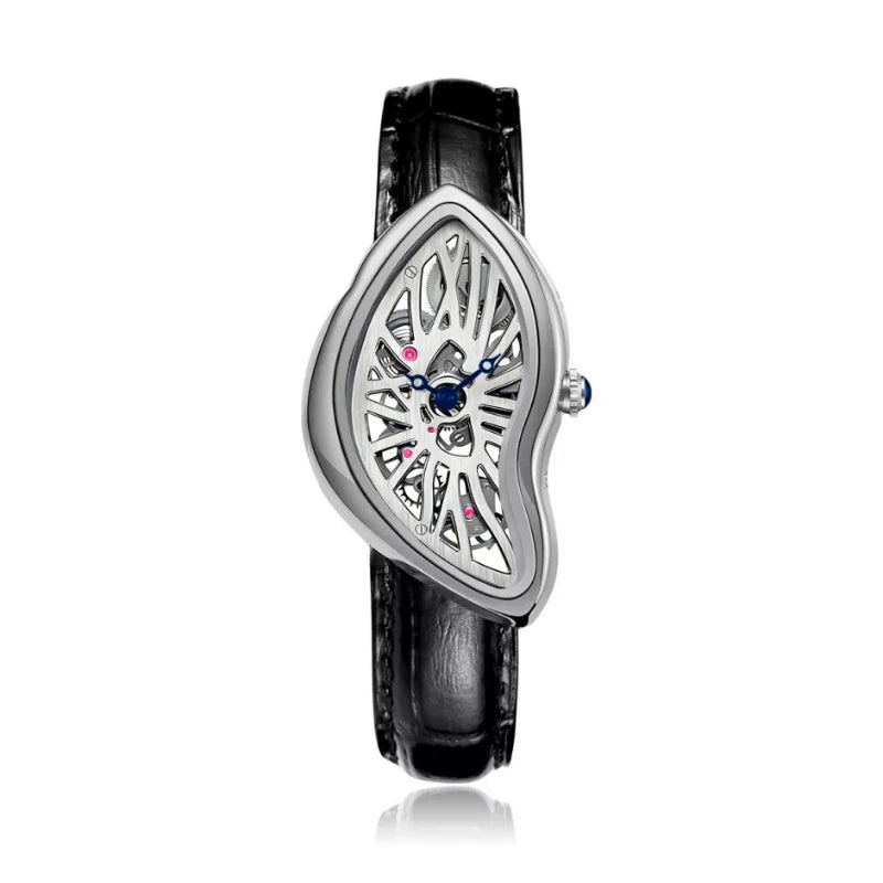 High Quality Stainless Steel Crash Skeleton Quartz Watch