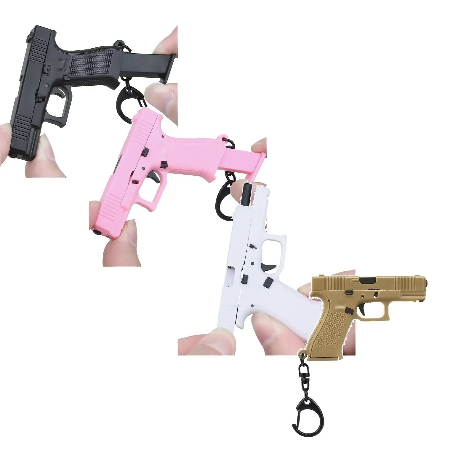 Pistol Keychain Charm