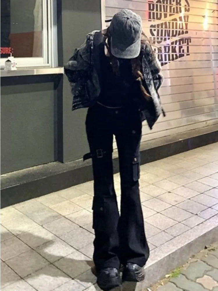 Gothic Dark Style Slim Jeans