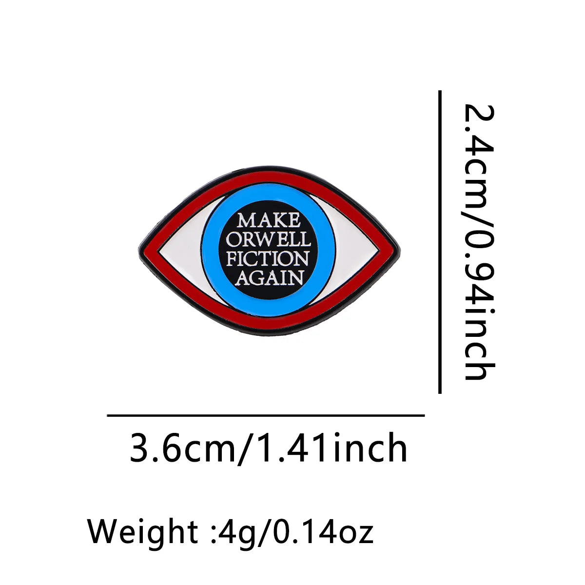 Make Orwell Fiction Again Pin