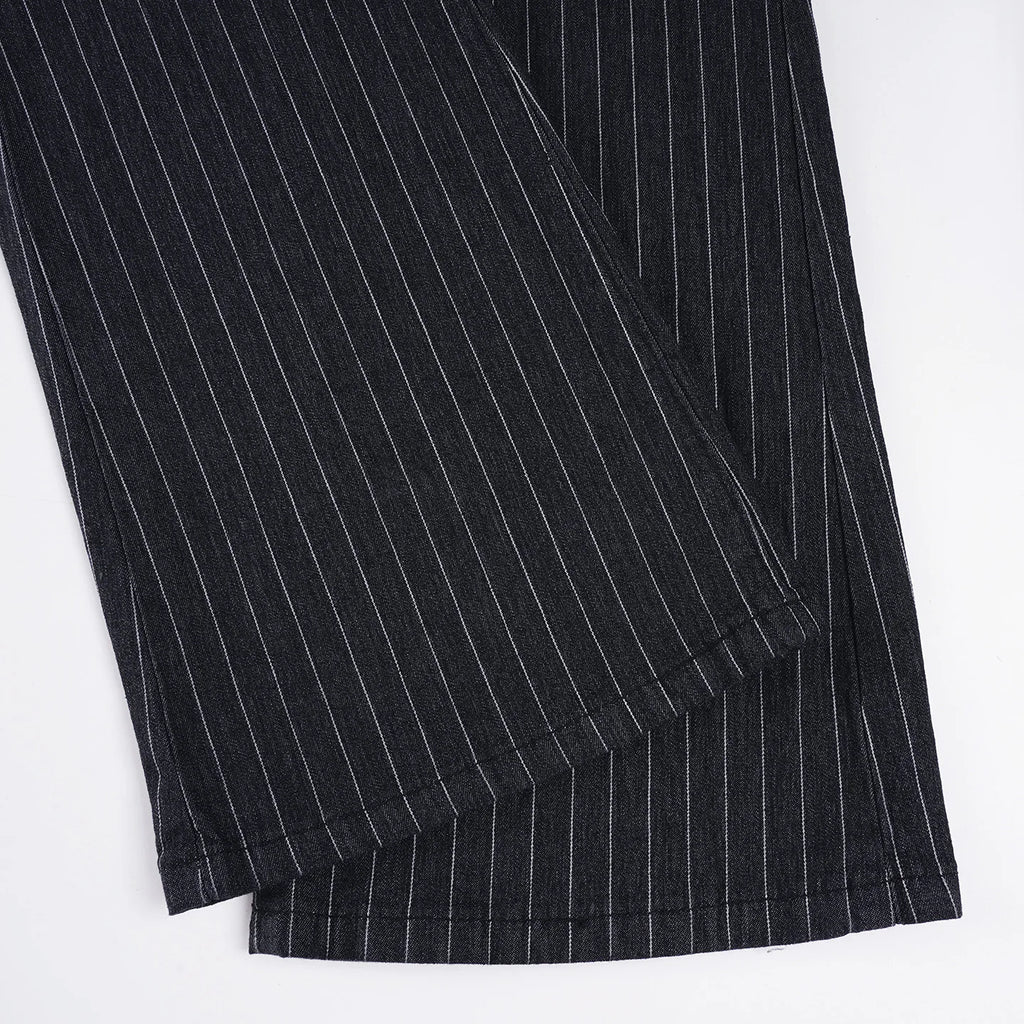 Pin Stripe Y2k Low Rise Boot Cut Jeans