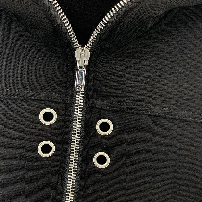 Owens 4 Hole Crop Hoodie