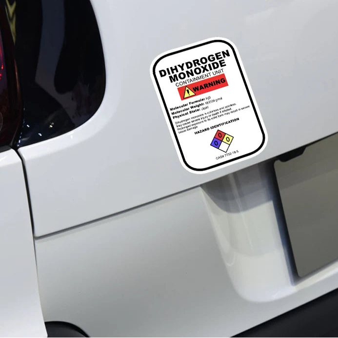 DiHydrogen monoxide Stickers