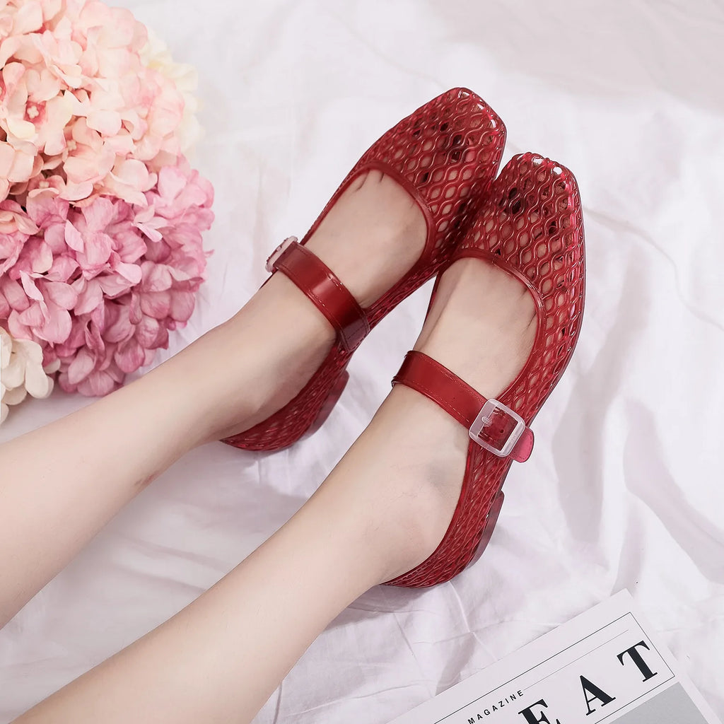Buckled Jelly Shoes