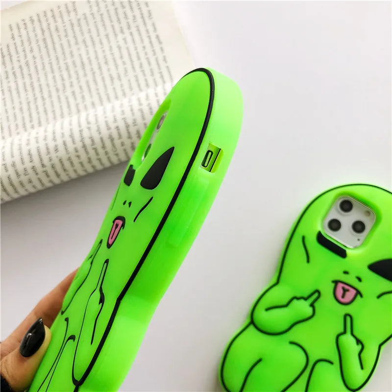 Alien FU iPhone Case